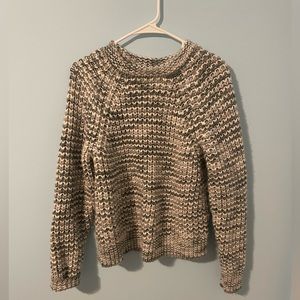 GAP Chunky Neutral Grey Mark Wool Blend Sweater